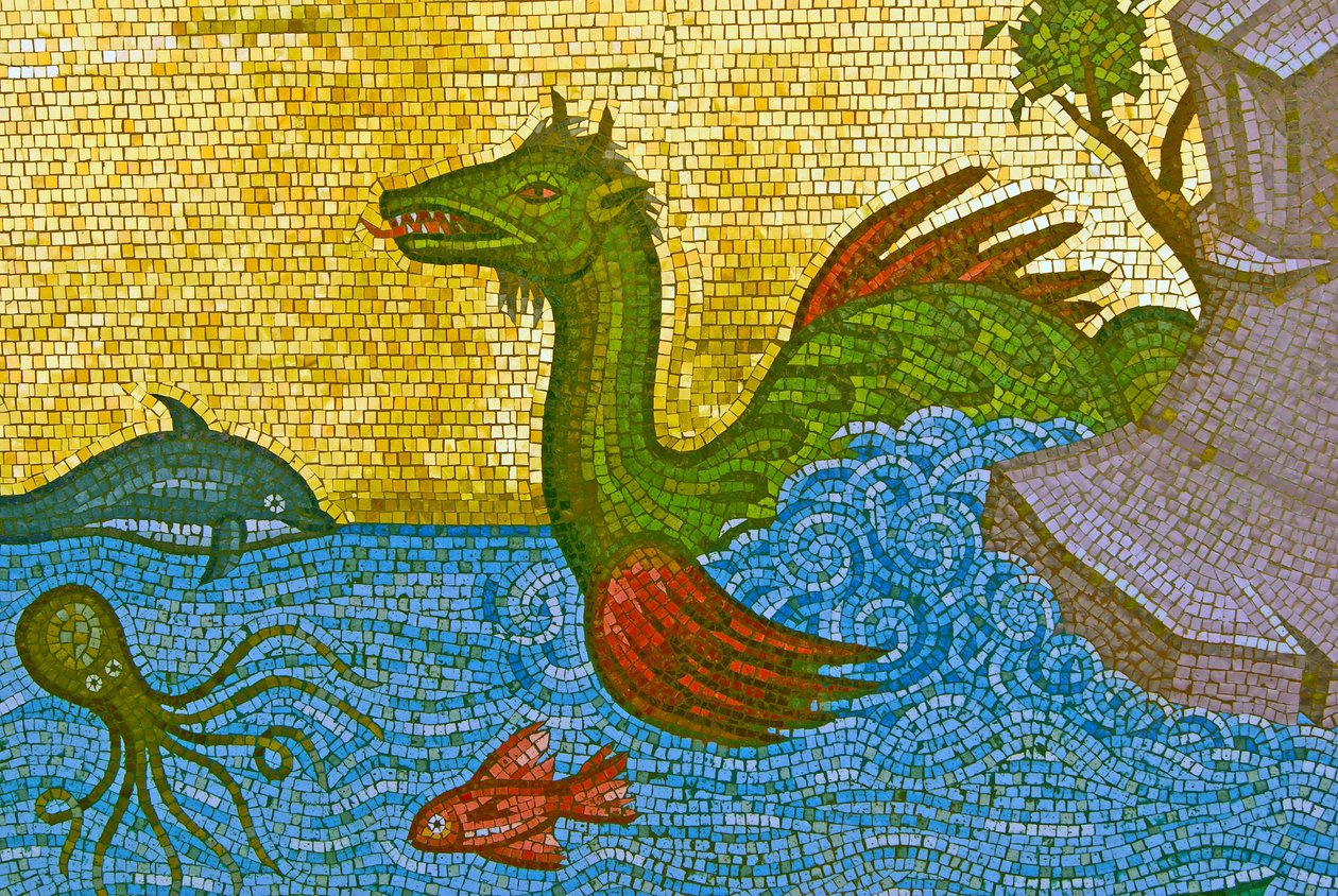Serpiente marina, Monasterio de Kykkos, Montañas Troodos, Chipre de Cypriot