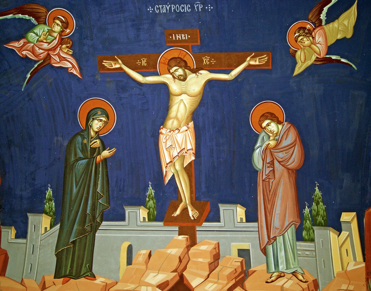 La crucifixión de Cristo, Chipre de Cypriot