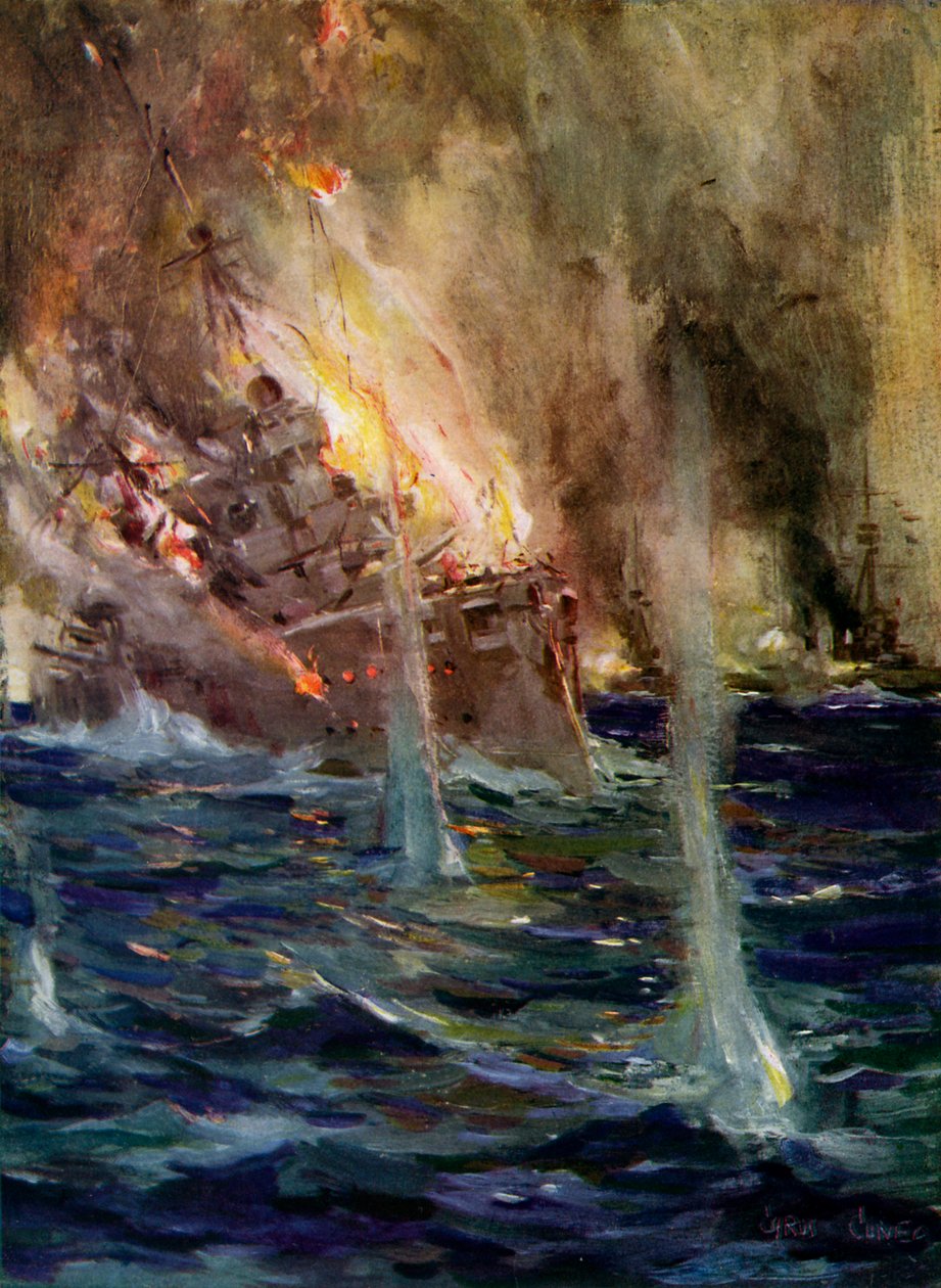 Primera Guerra Mundial: El hundimiento del Gneisenau de Cyrus Cuneo