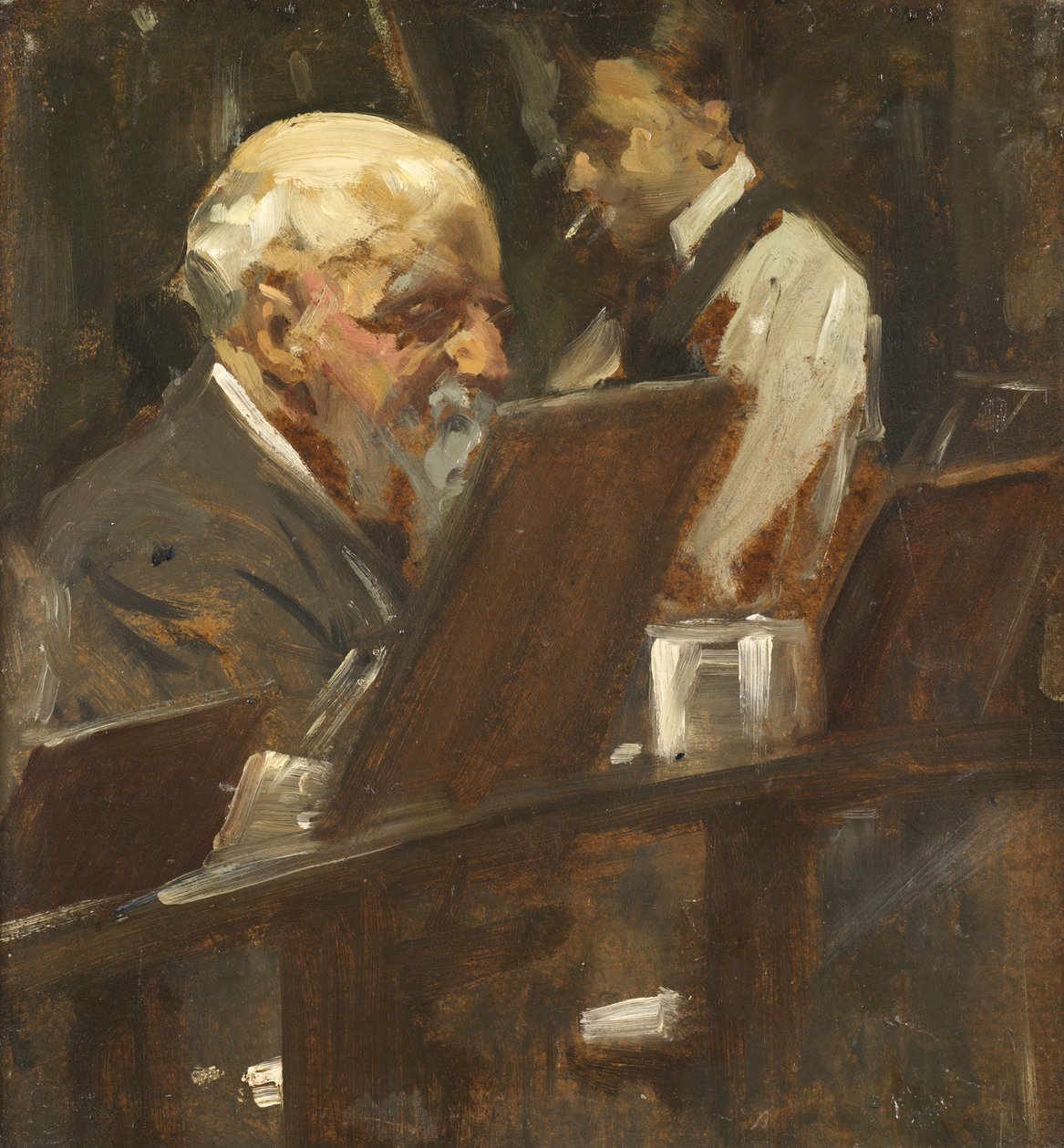 John Anster Fitzgerald, el Pintor de Hadas, en el Sketch Club de Cyrus Cuneo