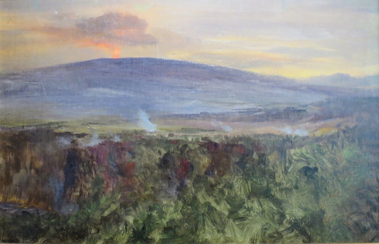Erupción de Kilauea de D. Howard Hitchcock