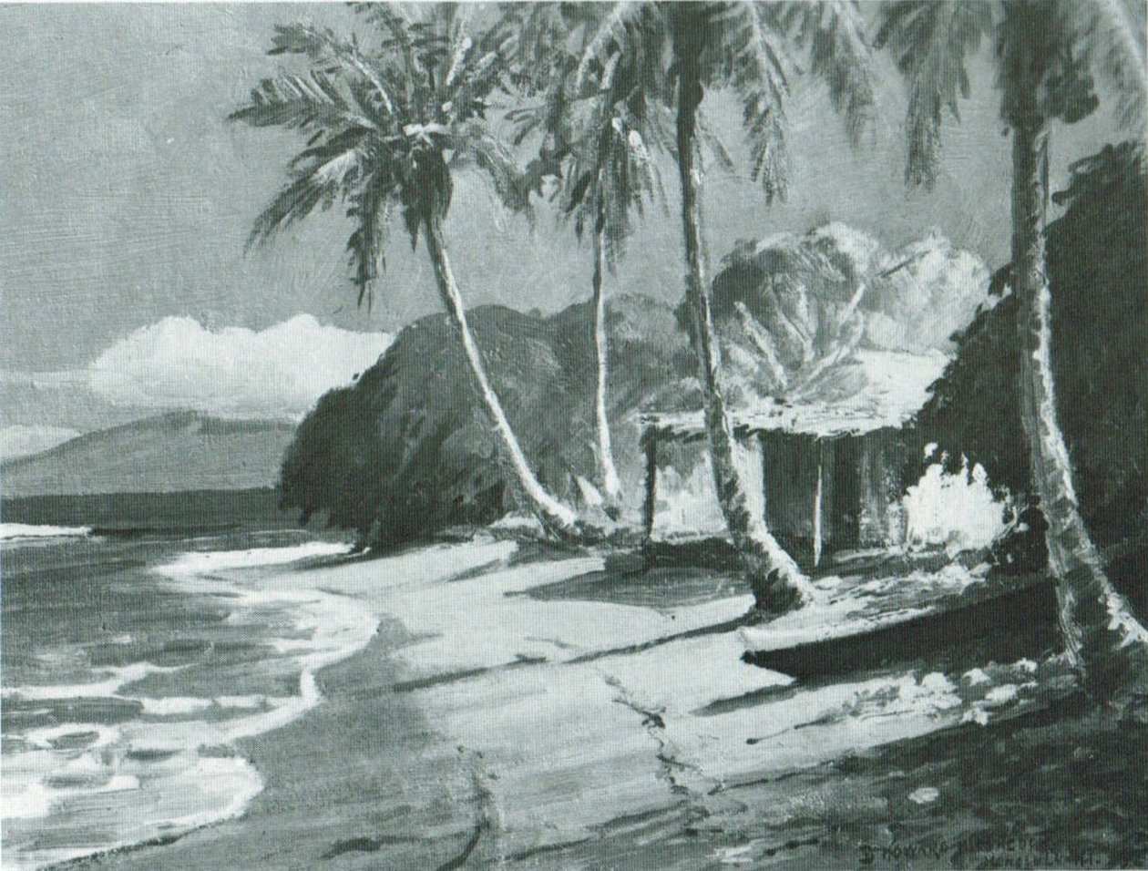 Luz de la mañana - Lahaina, Maui de D. Howard Hitchcock