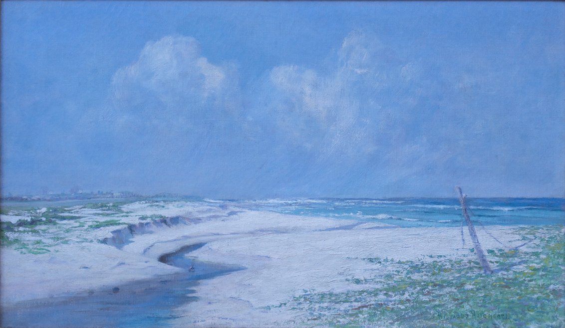 La playa en Kamehama Nui de D. Howard Hitchcock