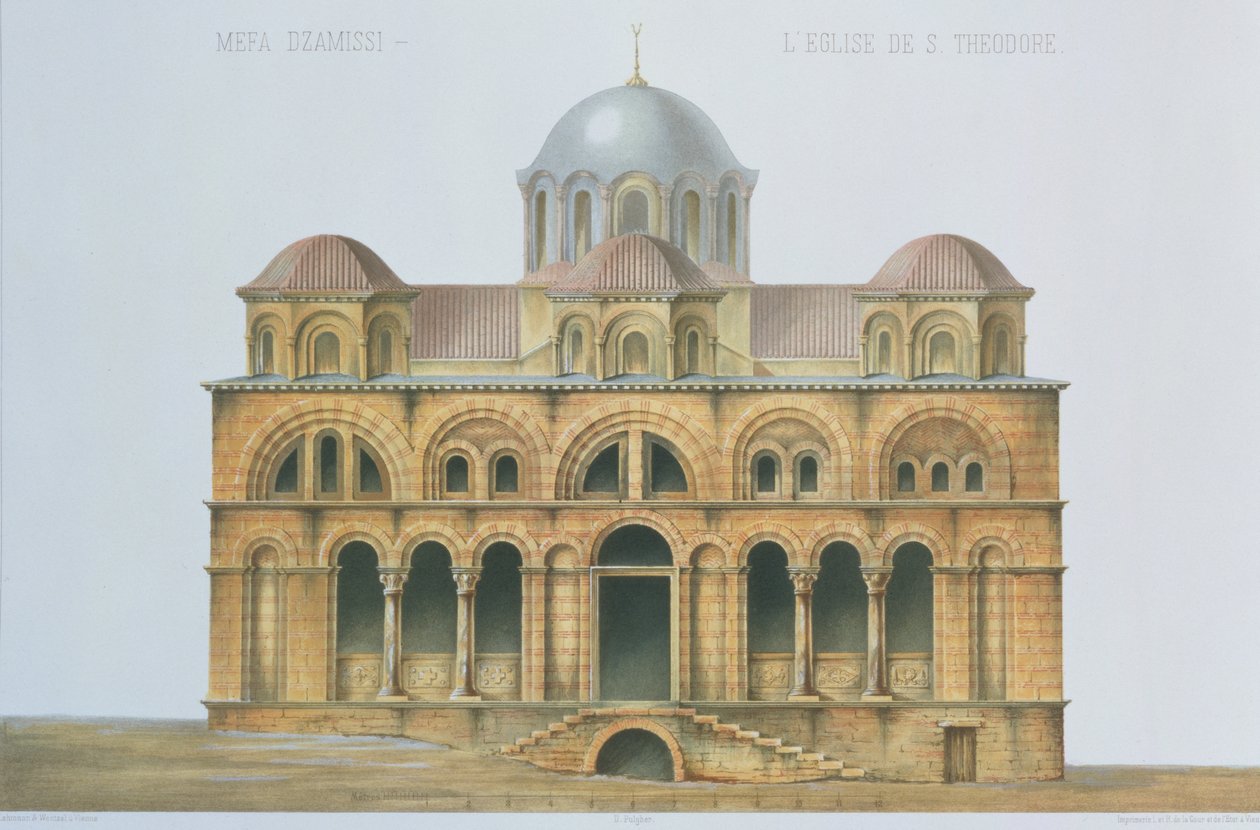 Fachada de Mefa Dzamissi, la Iglesia de San Teodoro, de 