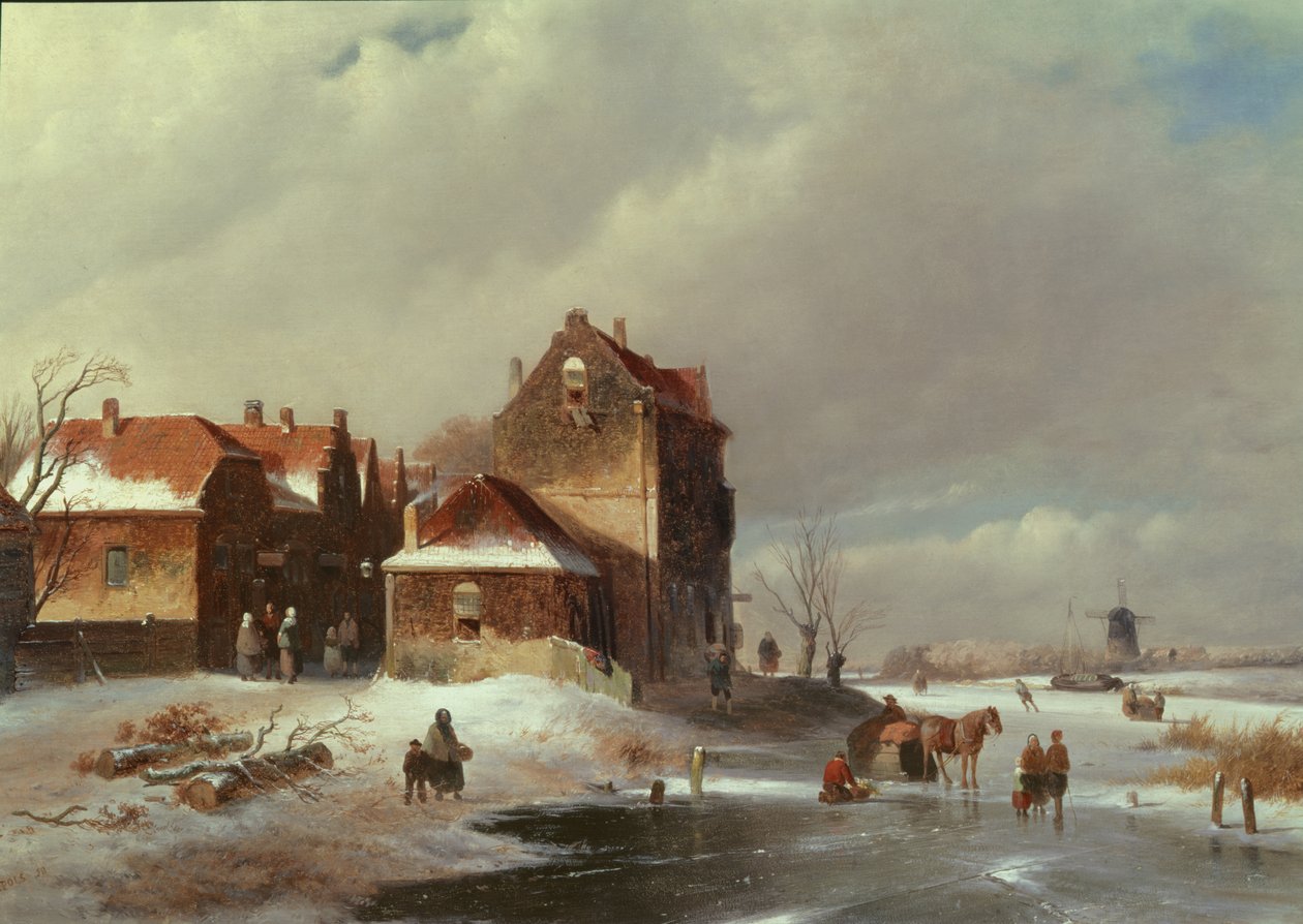 Escena de invierno de D. Pols