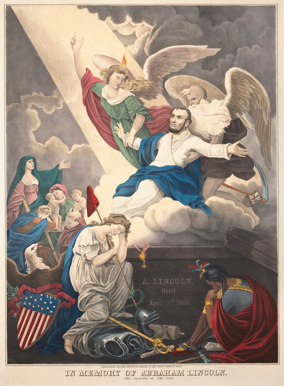 En memoria de Abraham Lincoln: La recompensa de los justos, 1865 de D. T. Wiest