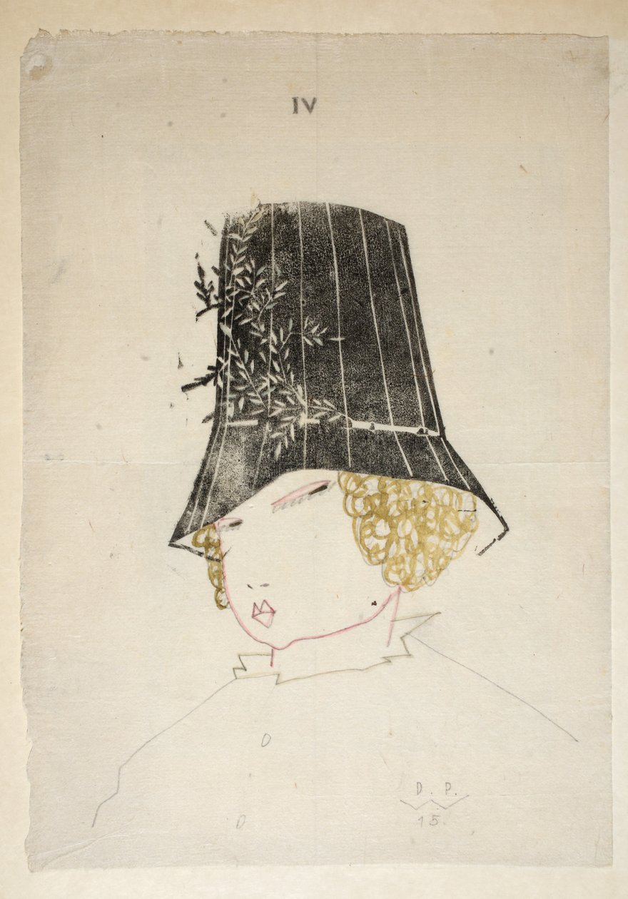 Diseño para un sombrero, lámina 4, ilustración de 
