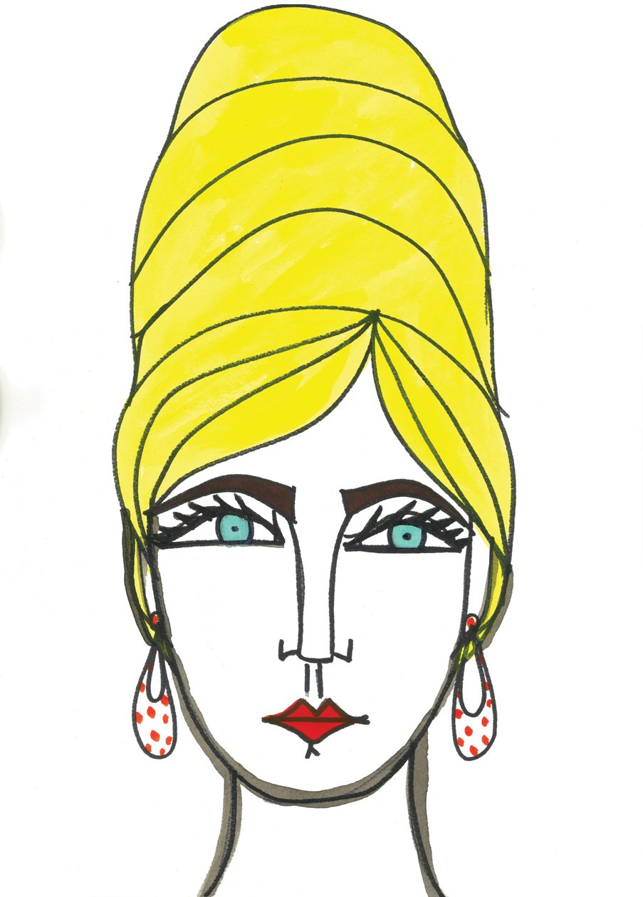 Colmena, 2024 (pluma con pintura sobre papel) de Daisy de Villeneuve