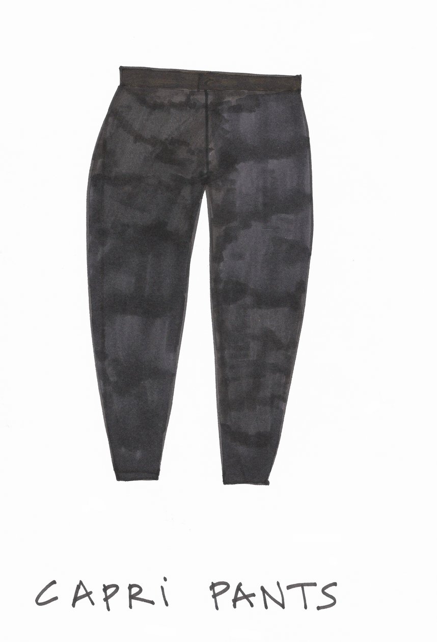 Pantalones Capri (rotulador sobre papel) de Daisy de Villeneuve