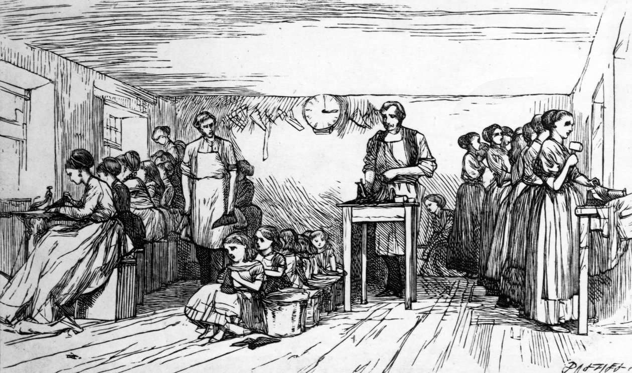 Zapatería, mediados del siglo XIX de Dalziel Brothers