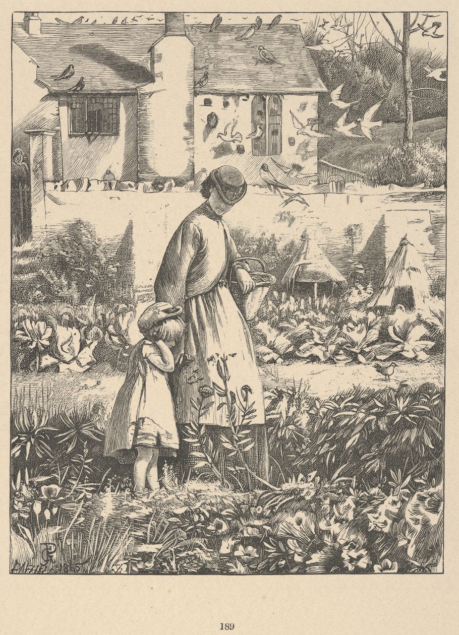 La Abeja de la Isla de Wayside Posies: Poemas Originales de la Vida en el Campo, 1867 de Dalziel Brothers