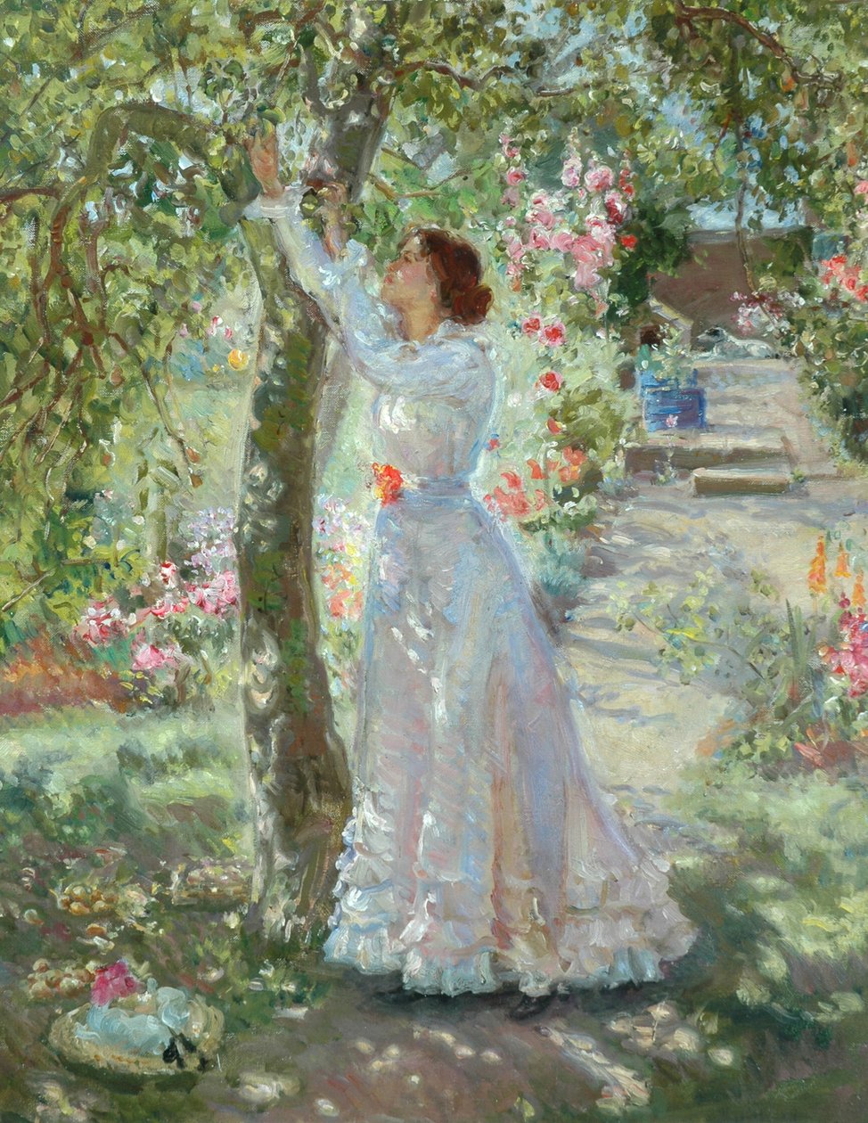 El jardín, c.1899 (óleo sobre lienzo) de Dame Ethel Walker