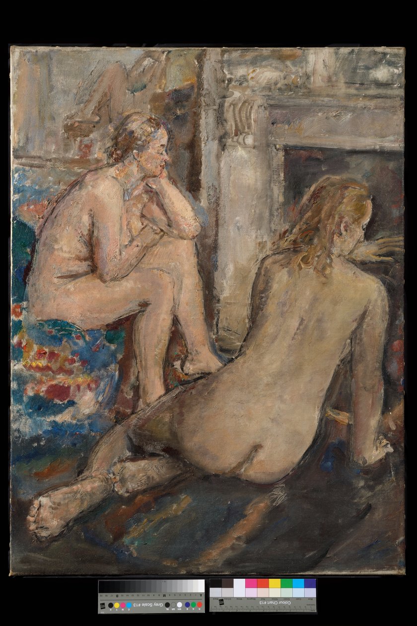 Dos modelos descansando, exh. 1939 (óleo sobre lienzo) de Dame Ethel Walker