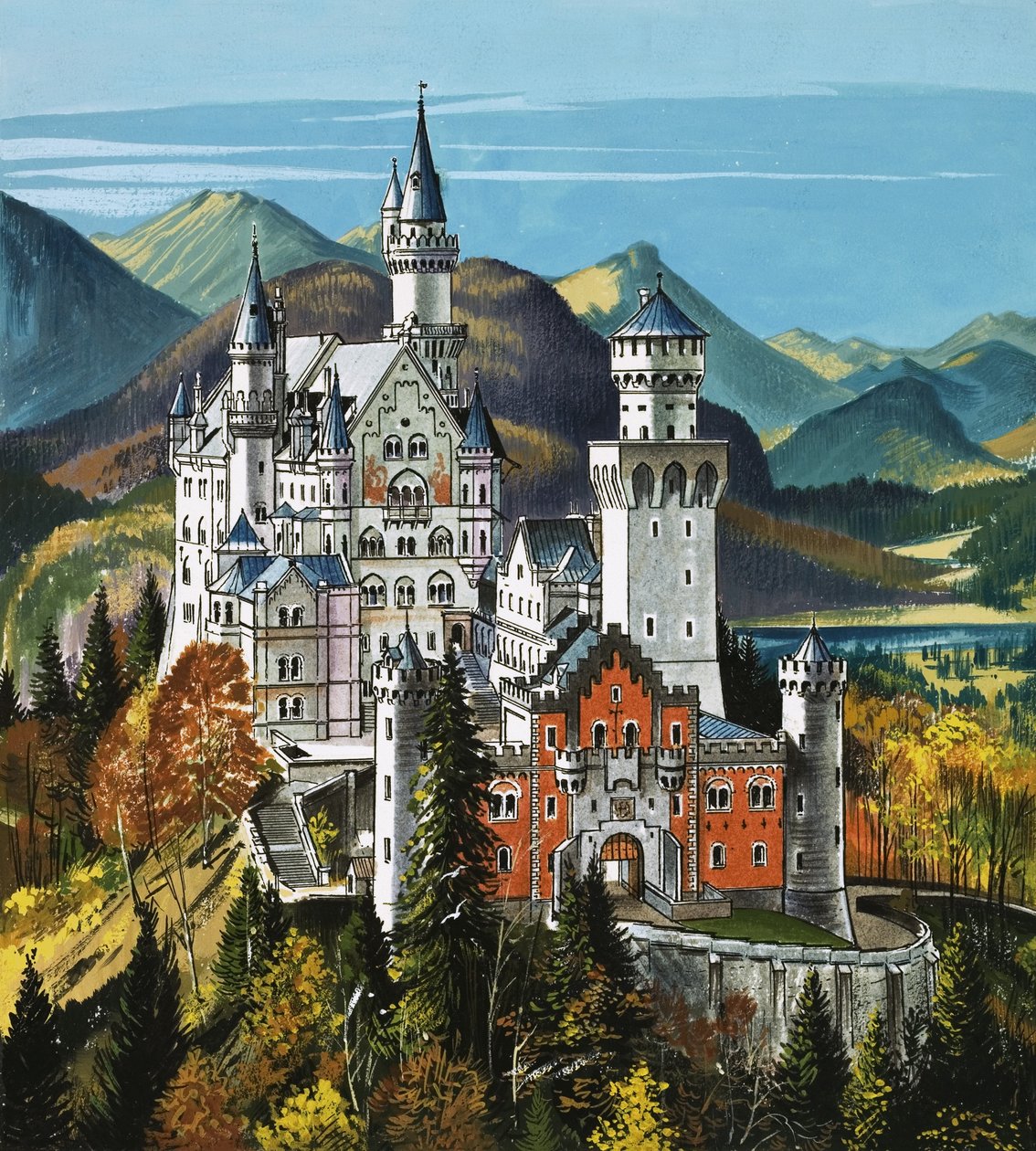 Castillo de Neuschwanstein de Dan Escott