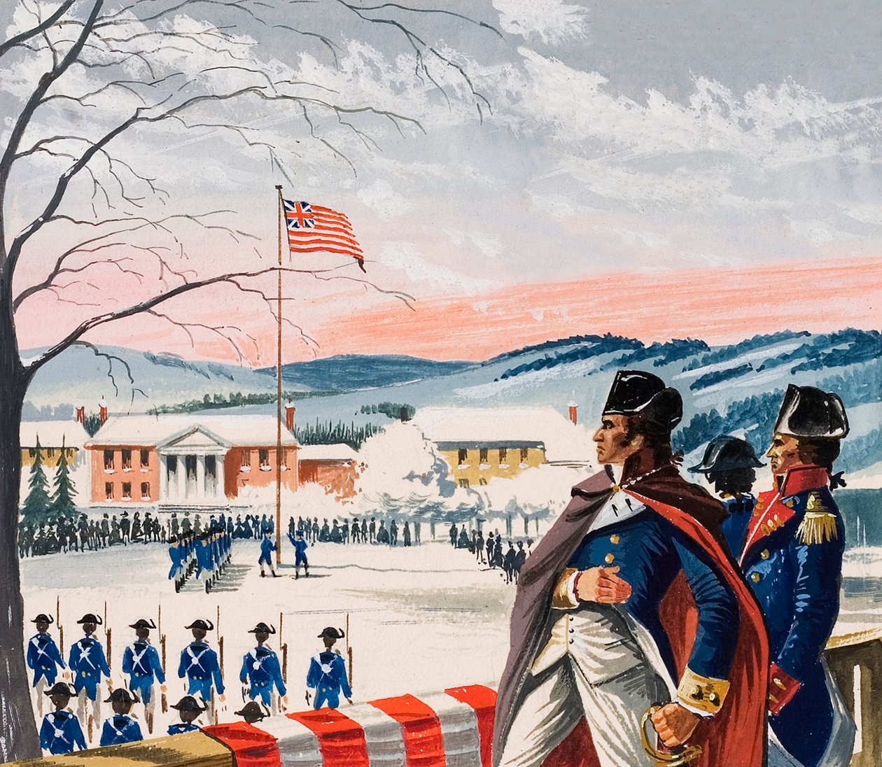 Las fuerzas americanas que sitiaban Boston durante la Guerra de la Independencia izaron una nueva bandera en Prospect Hill de Dan Escott