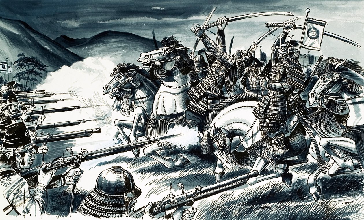 La batalla de Nagashino en 1575 de Dan Escott