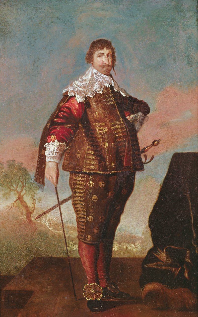 Retrato de un rey (potencialmente Constantino IV) de Daniel Mytens