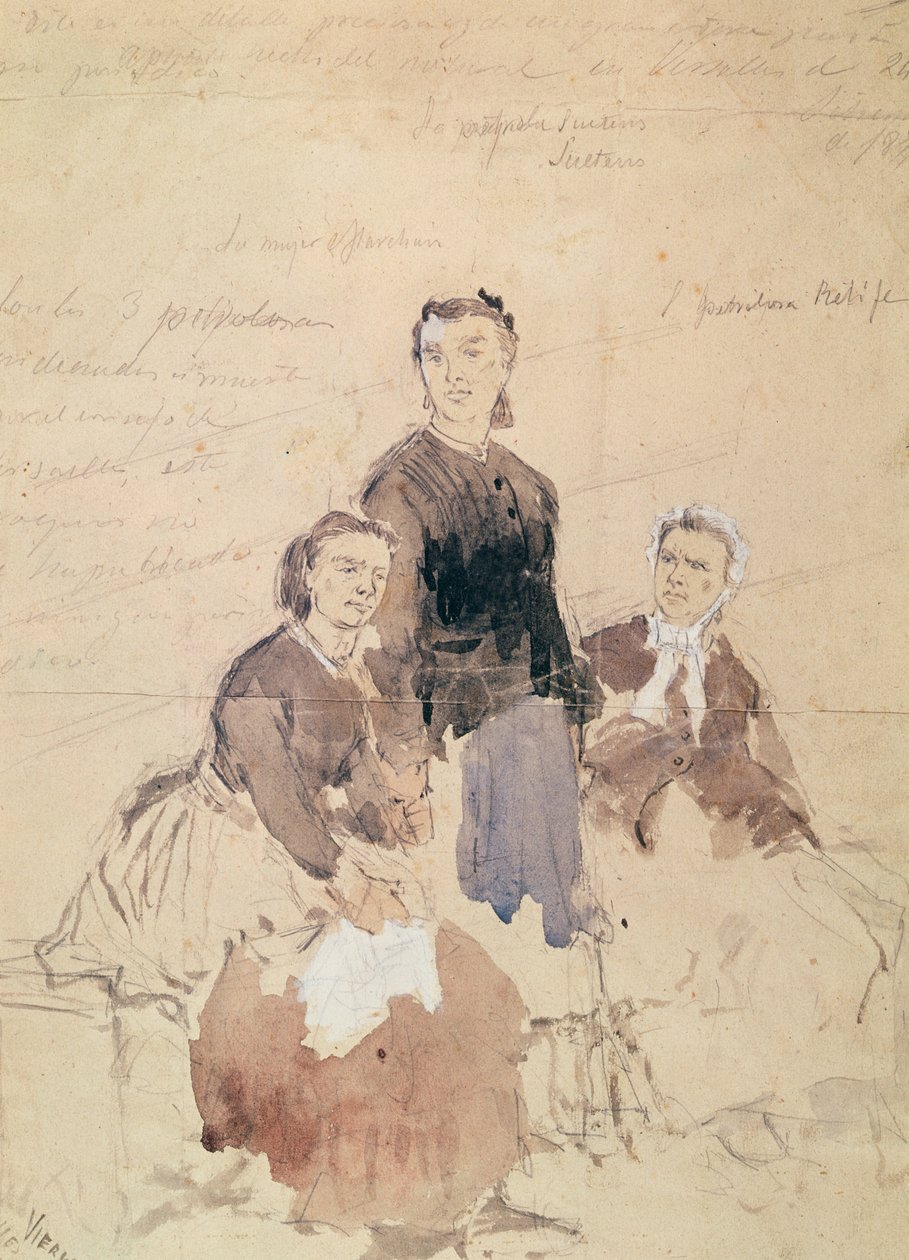 Las tres petroleuses, después de 1870 de Daniel Urrabieta Vierge