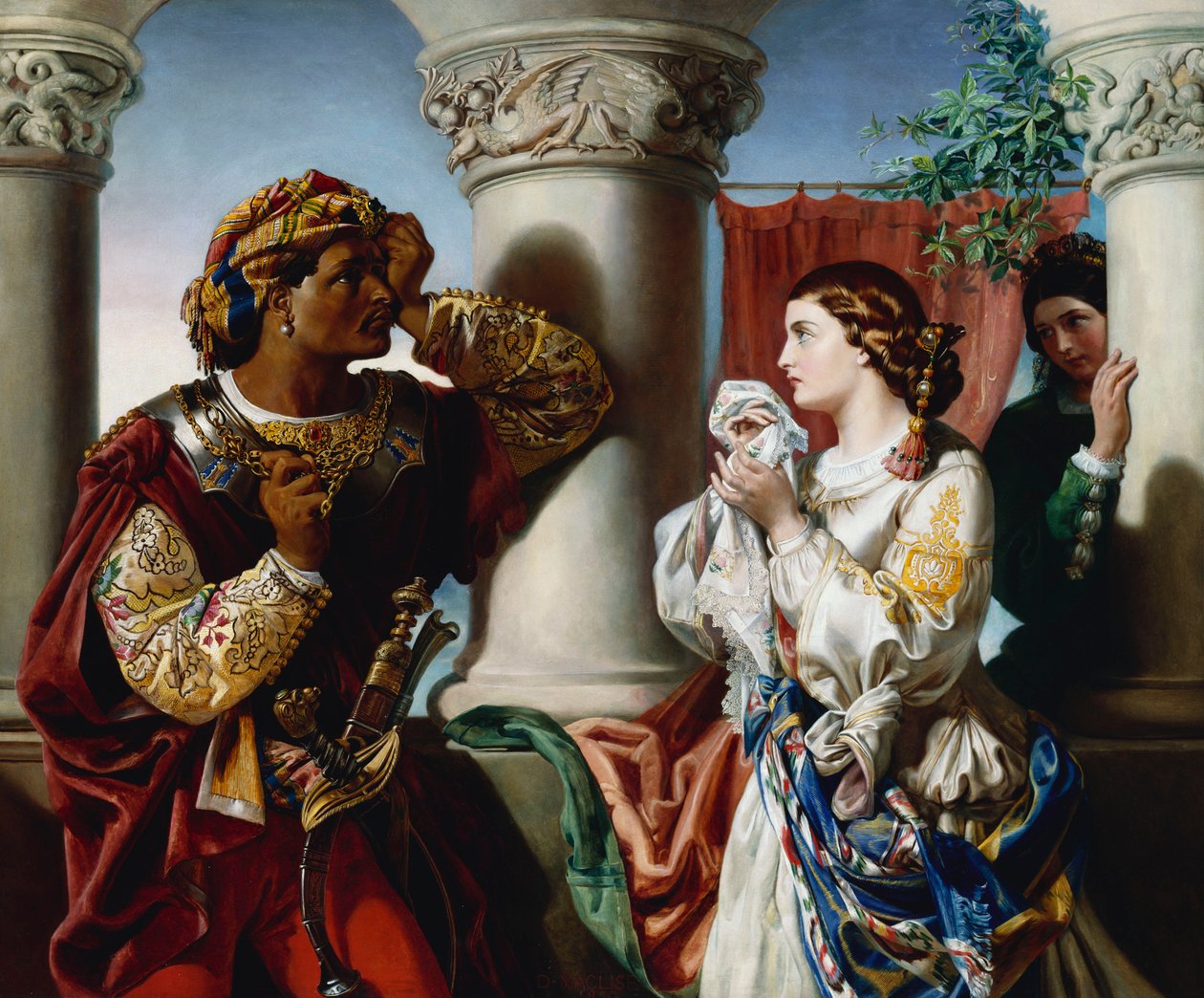 Otelo y Desdémona de Daniel Maclise