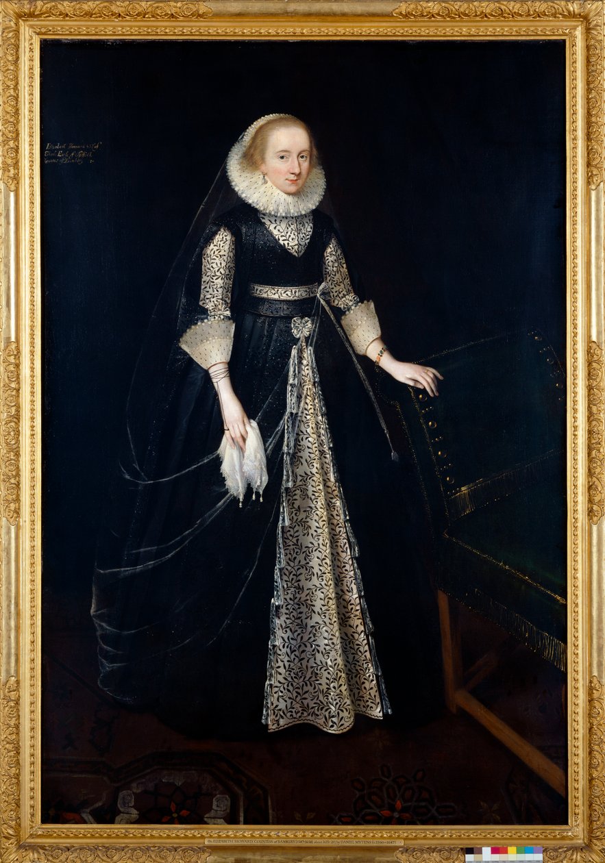 Eilzabeth Howard (óleo sobre lienzo) de Daniel (attr. to) Mytens