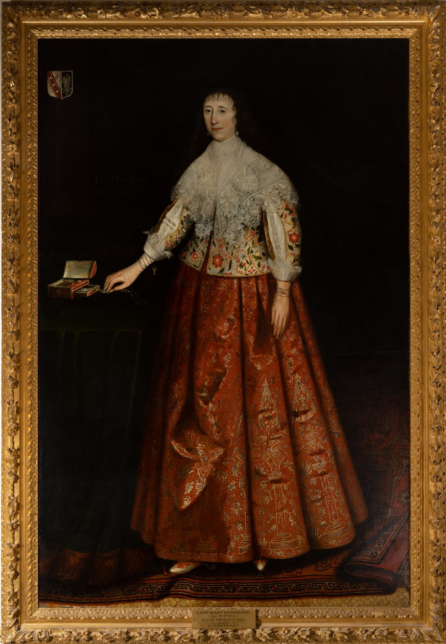 Lady Mary Tufton, hija del 1er Conde de Thanet, esposa de Sir Edward Sisshopp, 2º Bt., c.1590-1656 (óleo sobre lienzo) de Daniel (circle of) Mytens