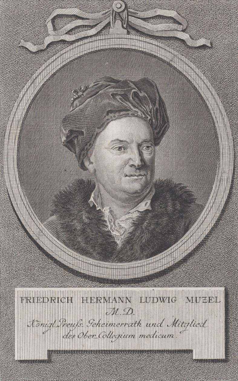 Retrato de Friedrich Ludwig Hermann Muzel de Daniel Berger