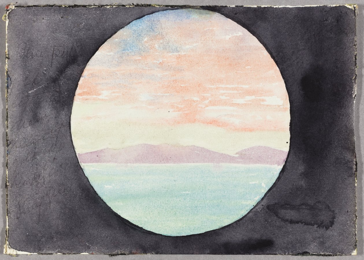 Bahía de Túnez a Través del Ojo de Buey del Vapor Fürst Bismark, Túnez, Boceto de Viaje, 1896 de Daniel Burnham