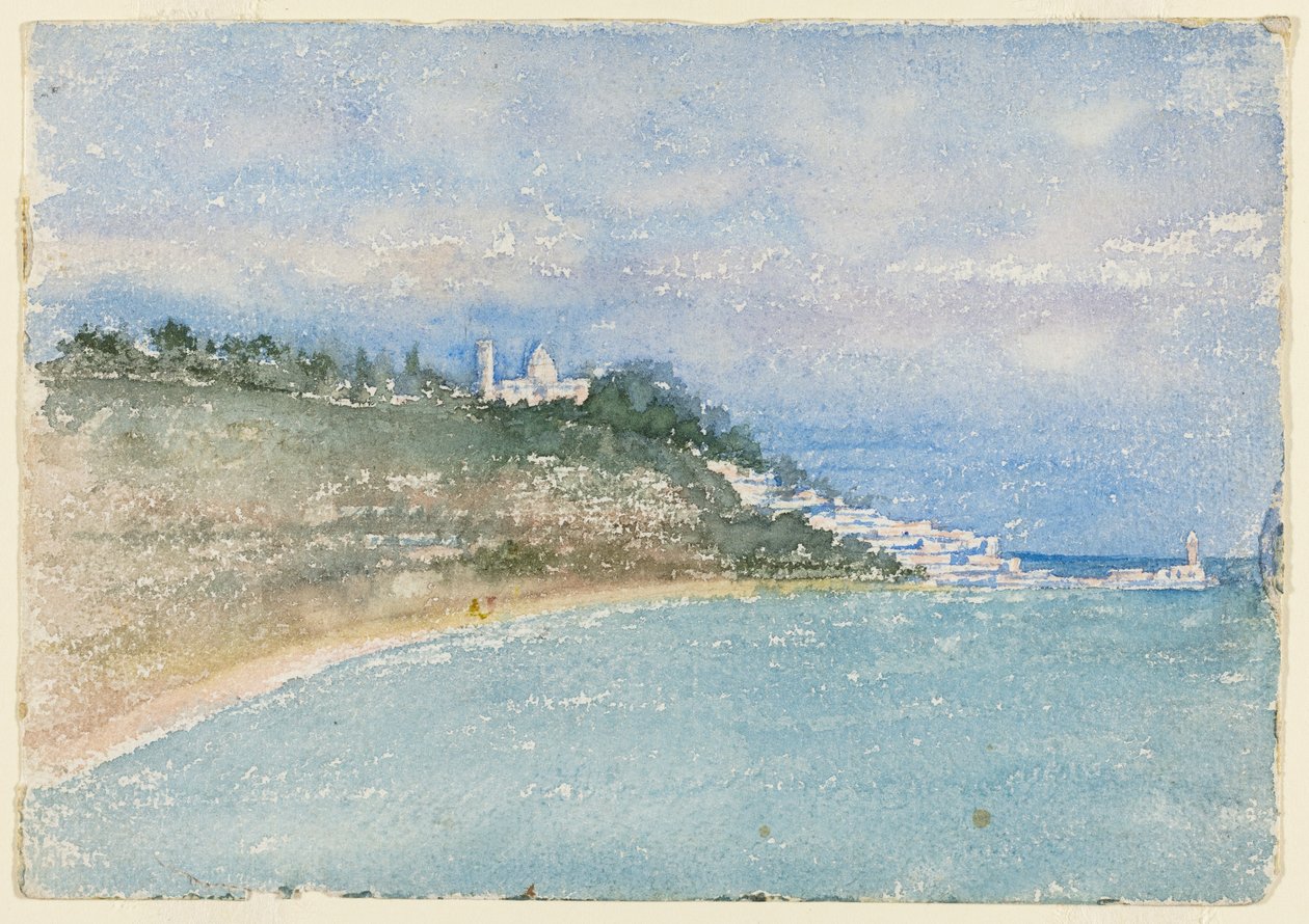 Punto oeste de Argel, África del Norte, Boceto de viaje, 1896 de Daniel Burnham
