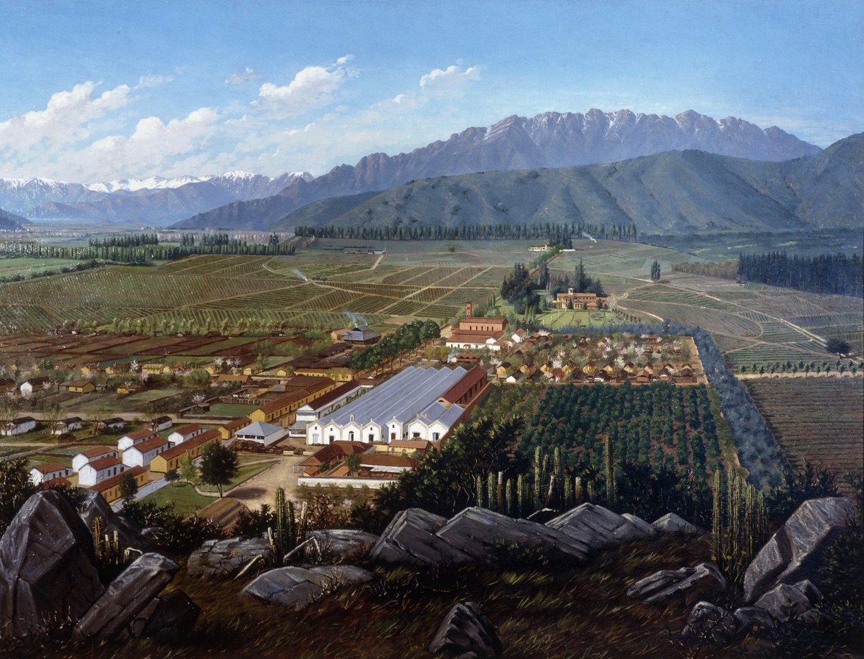 El viñedo de Erranzuriz-Panquehue, Chile, 1896 de Daniel Escobar