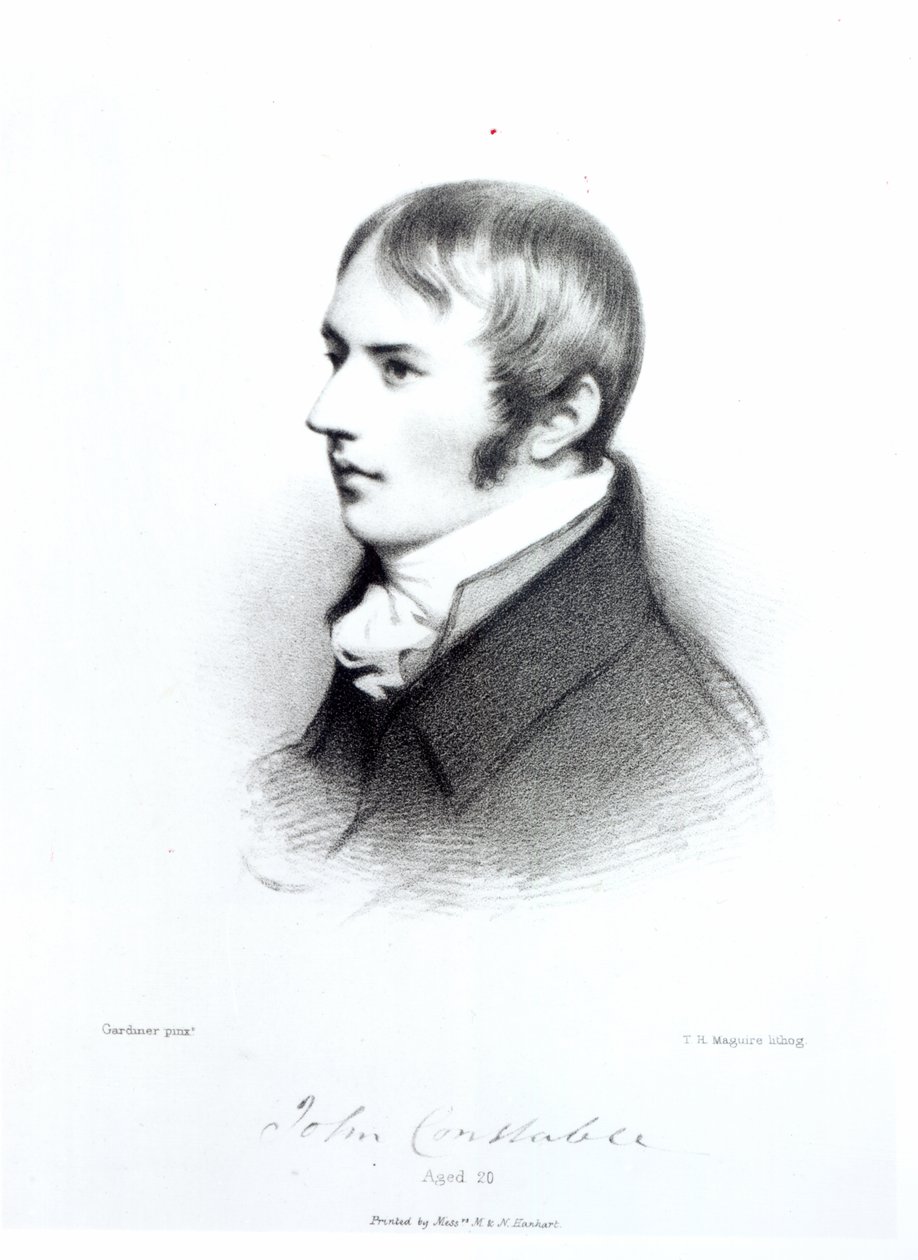 John Constable, a los 20 años, grabado por Thomas Herbert Maguire de Daniel Gardner