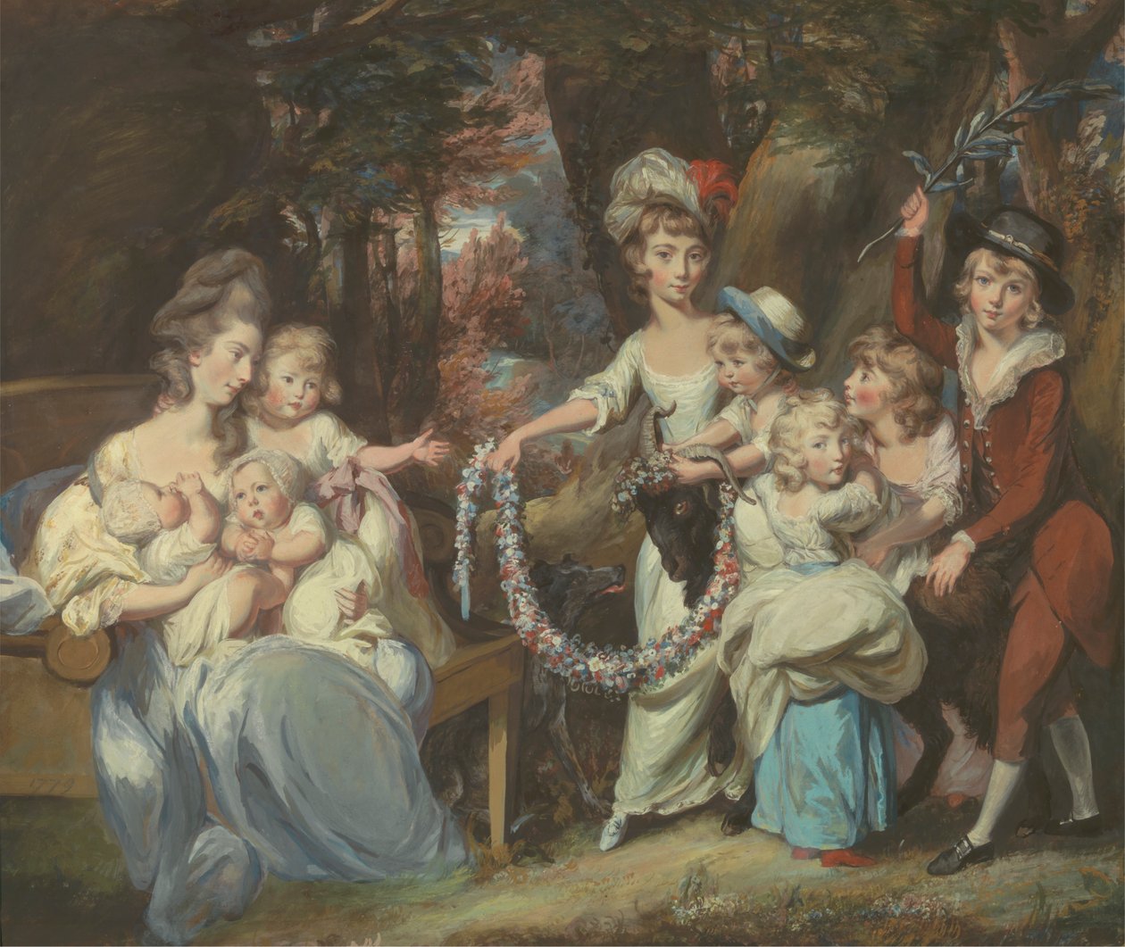 La Sra. Justinian Casamajor y ocho de sus hijos de Daniel Gardner