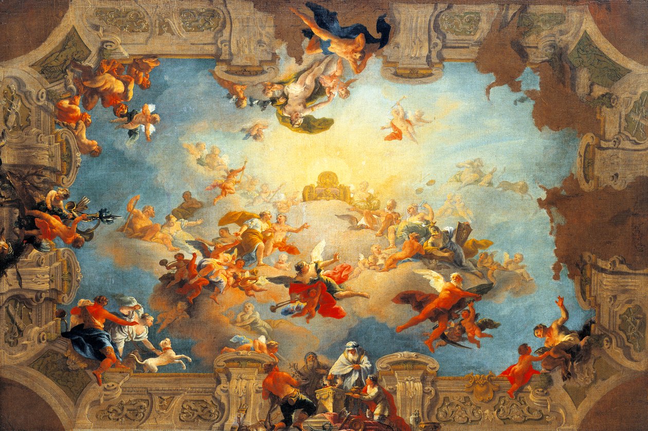 Diana ascendiendo a Olimpia de Daniel Gran