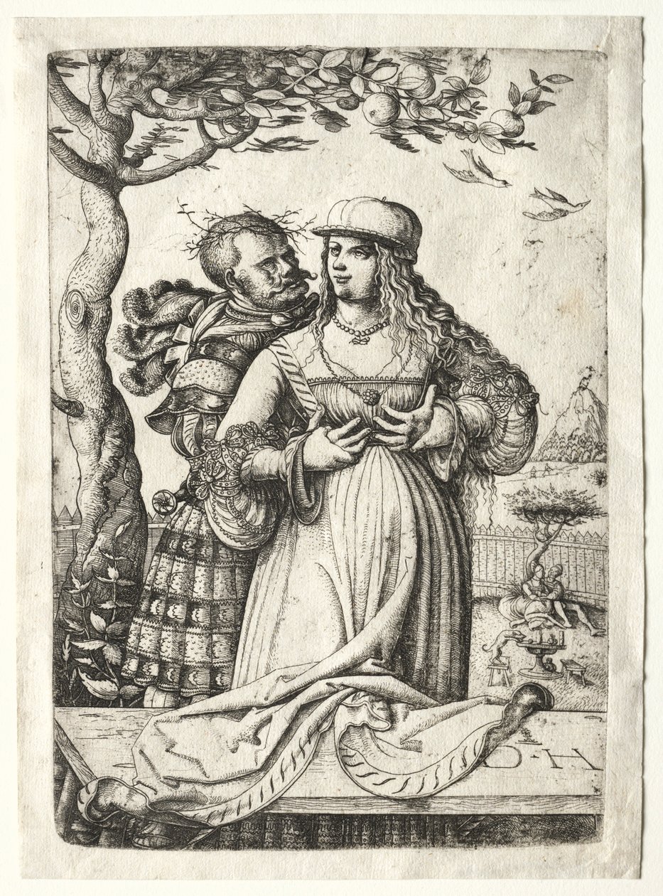 Soldado abrazando a una mujer de Daniel Hopfer
