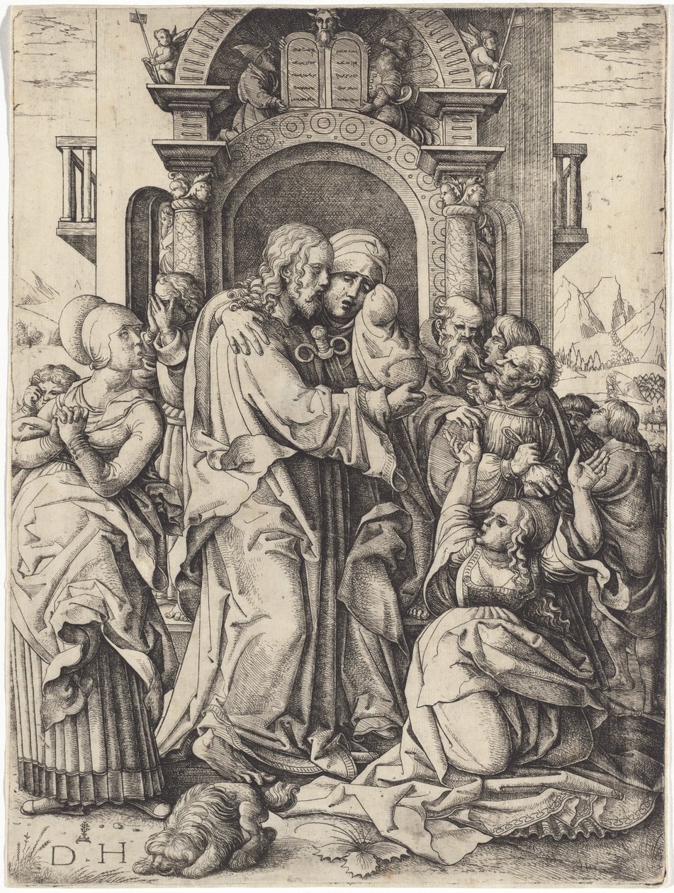 La Virgen María despidiéndose de Cristo de Daniel Hopfer