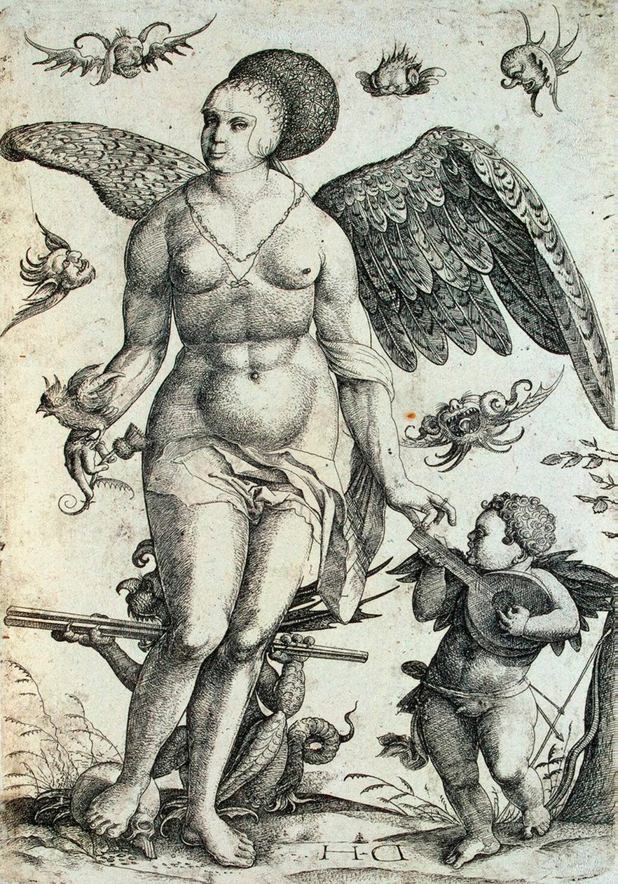 Voluptas, principios del siglo XVI de Daniel Hopfer the Younger