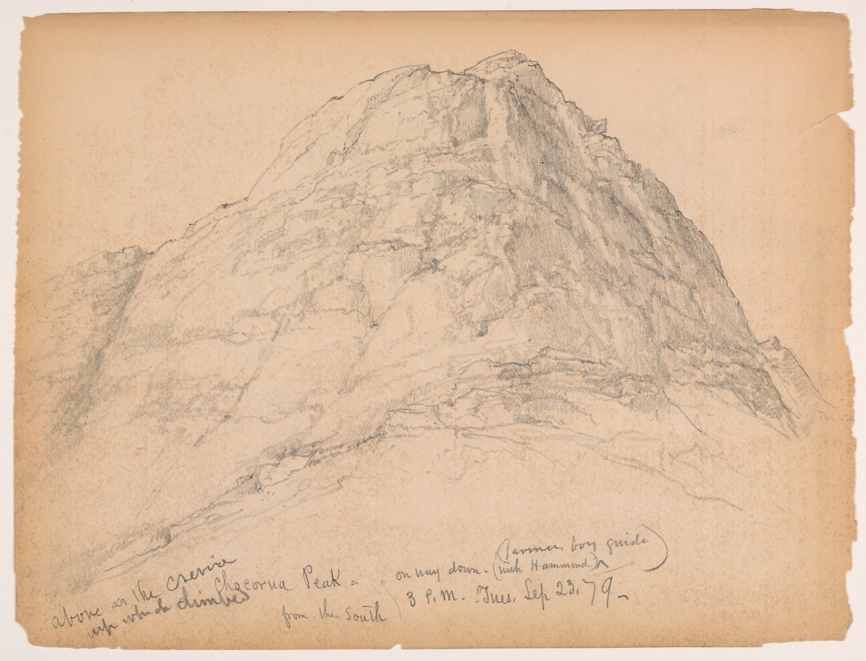 Pico Chocorua desde un hombro sur de Daniel Huntington