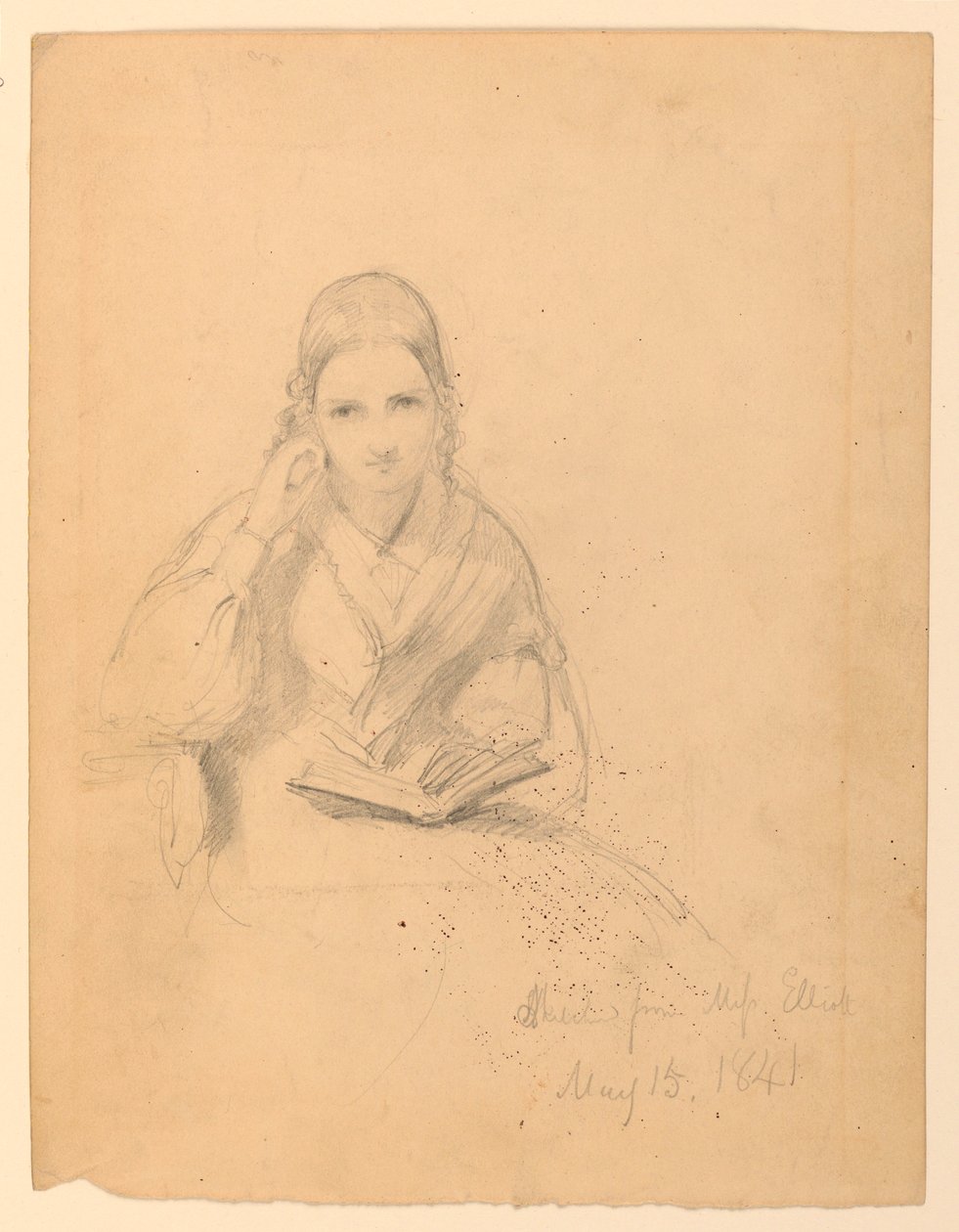 Dibujo, Srta. Elliot Sentada, 15 de mayo de 1841 de Daniel Huntington