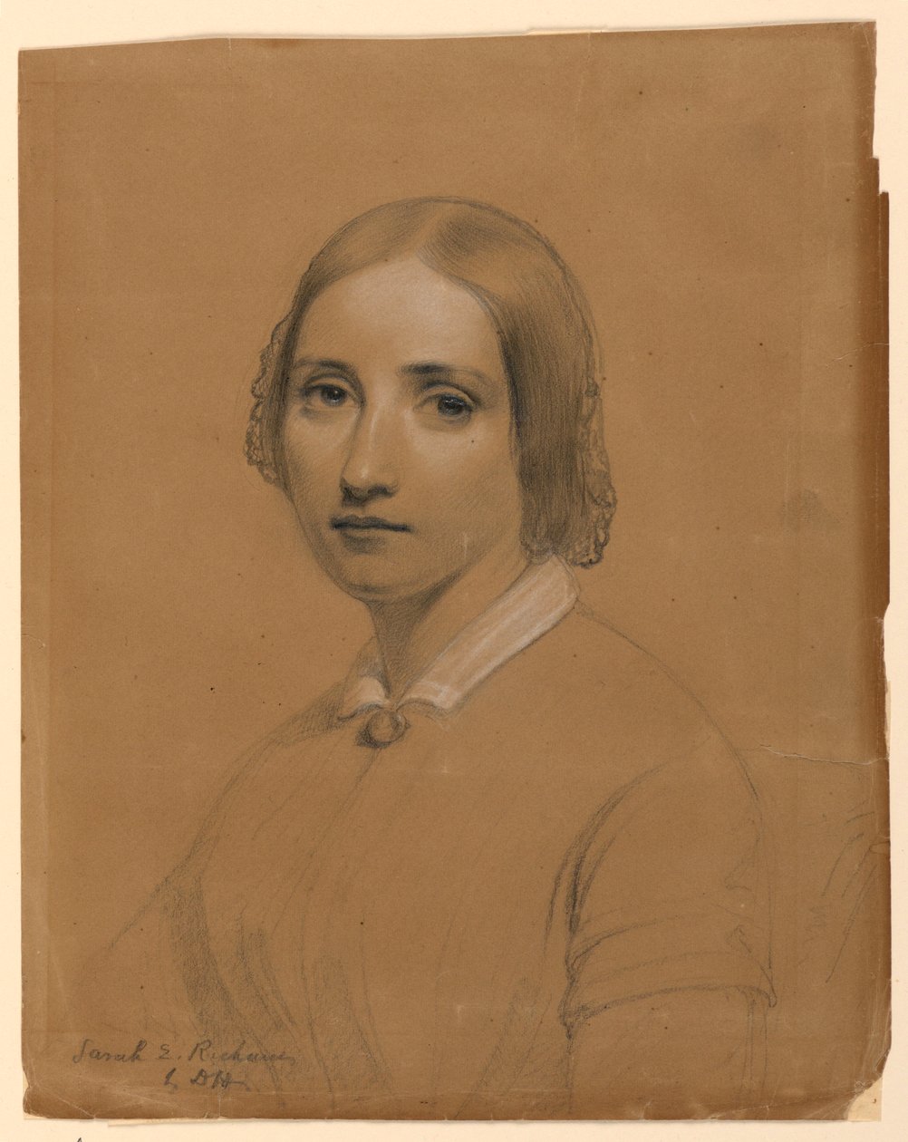 Dibujo, Sarah E. Richards, Hermana, 1841 de Daniel Huntington