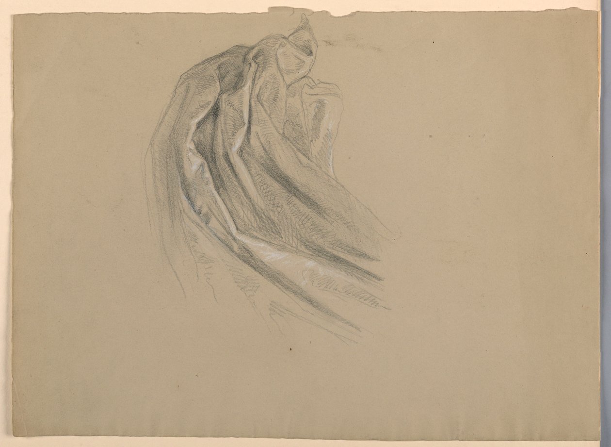 Dibujo, Estudio para "Una Magdalena", D, 1852 de Daniel Huntington