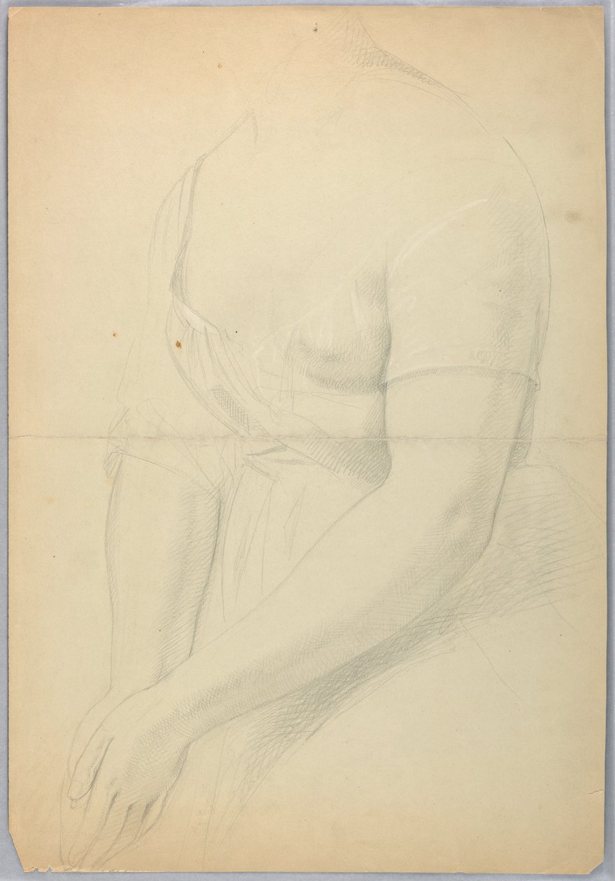 Dibujo, Estudio para duplicado de "C, 1850 de Daniel Huntington
