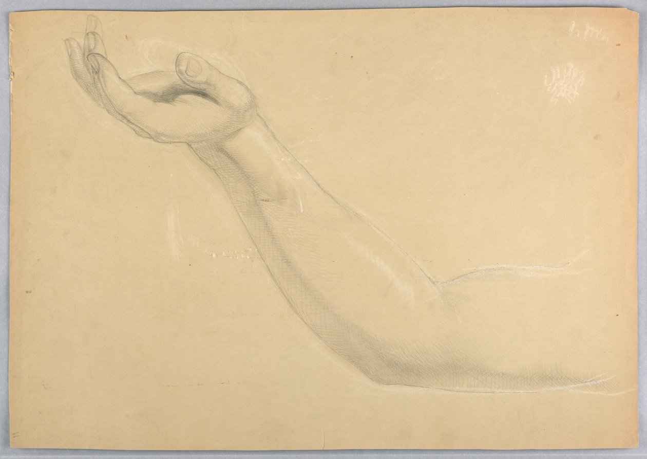 Dibujo, Estudio para duplicado de "C, 1850 de Daniel Huntington