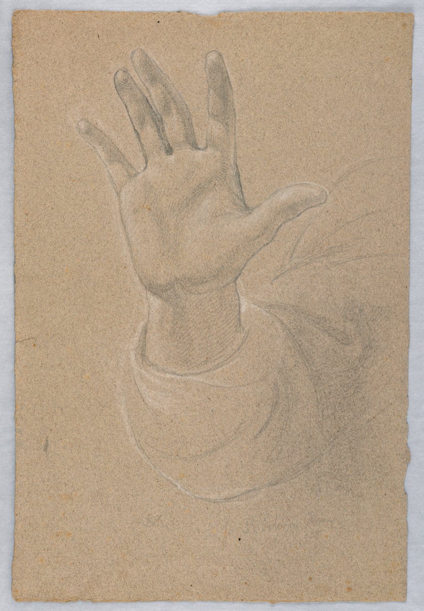 Dibujo, Estudio para "Early Christia, 1839-40 de Daniel Huntington
