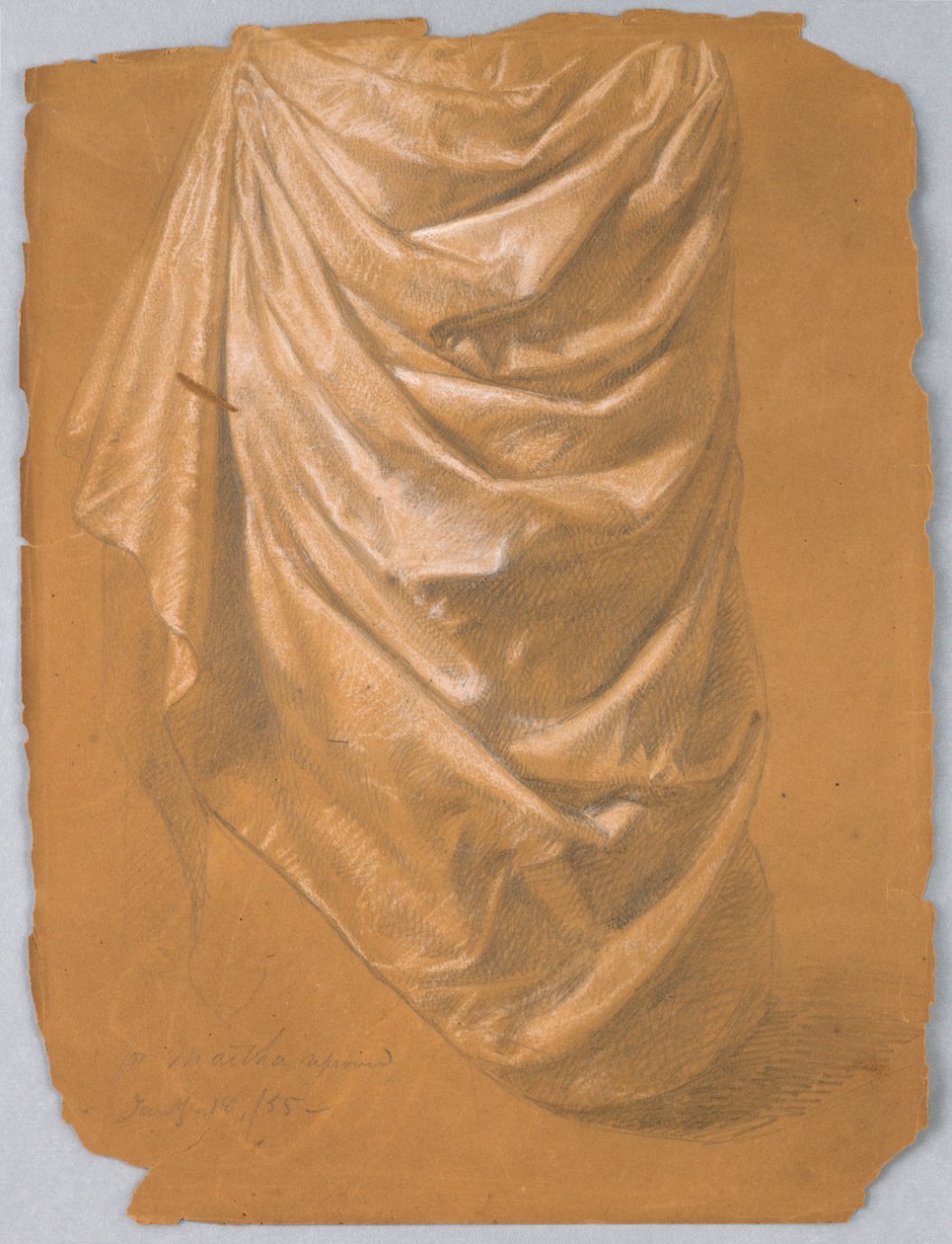 Dibujo, Estudio para "Martha Reprove, 18 de enero de 1857 de Daniel Huntington