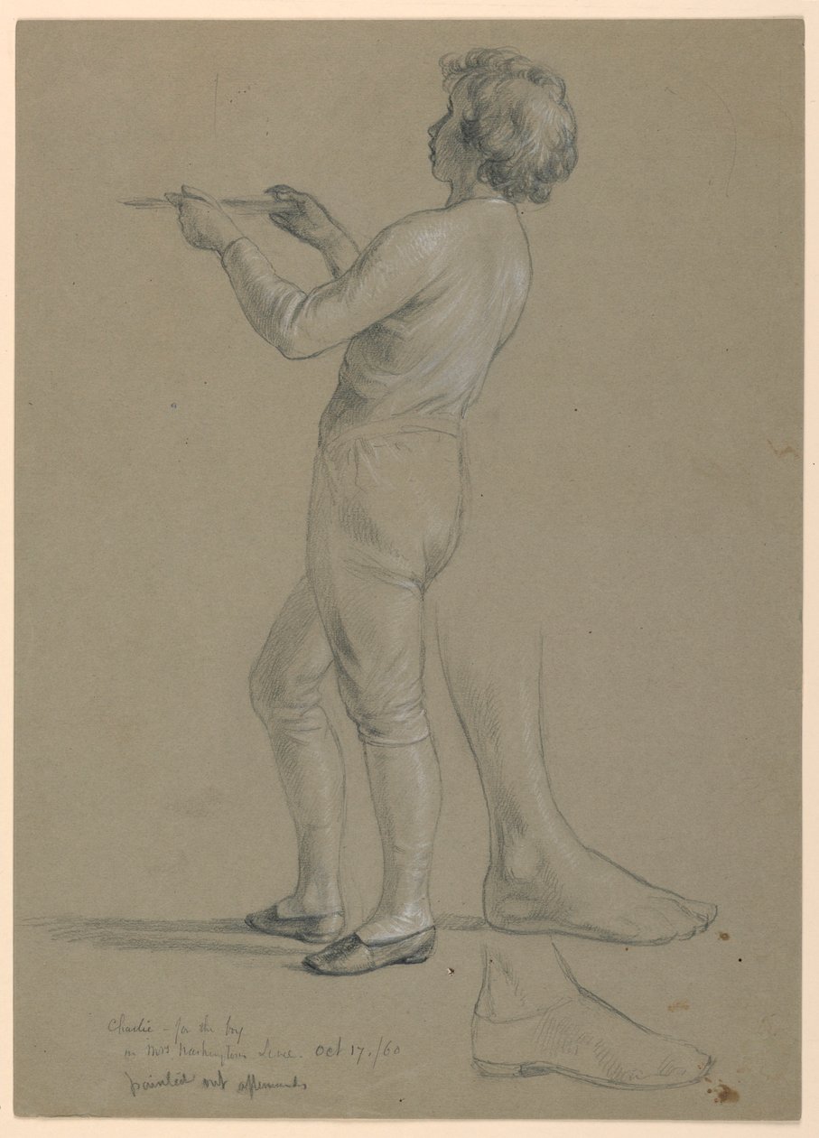 Dibujo, Estudio para "Recepción de Martha Washington", 1860 de Daniel Huntington