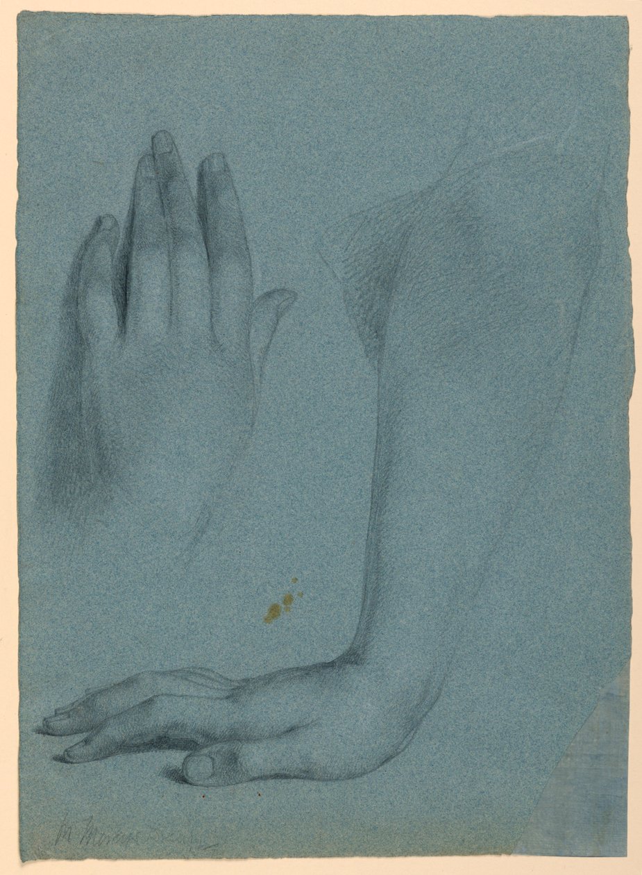 Dibujo, Estudio para "El sueño de Mercy", 1857 de Daniel Huntington