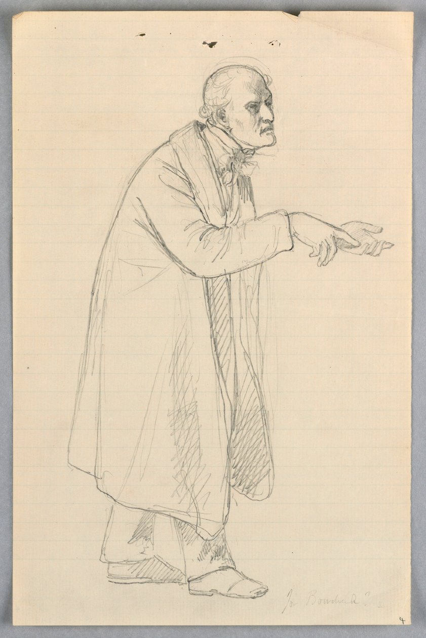 Dibujo, Estudio para "Grupo científico", 1858 de Daniel Huntington