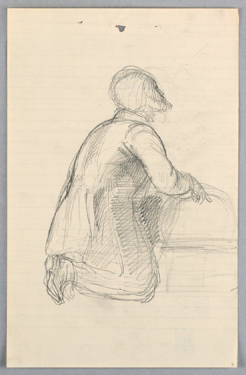 Dibujo, Estudio para "Grupo científico", 1858 de Daniel Huntington