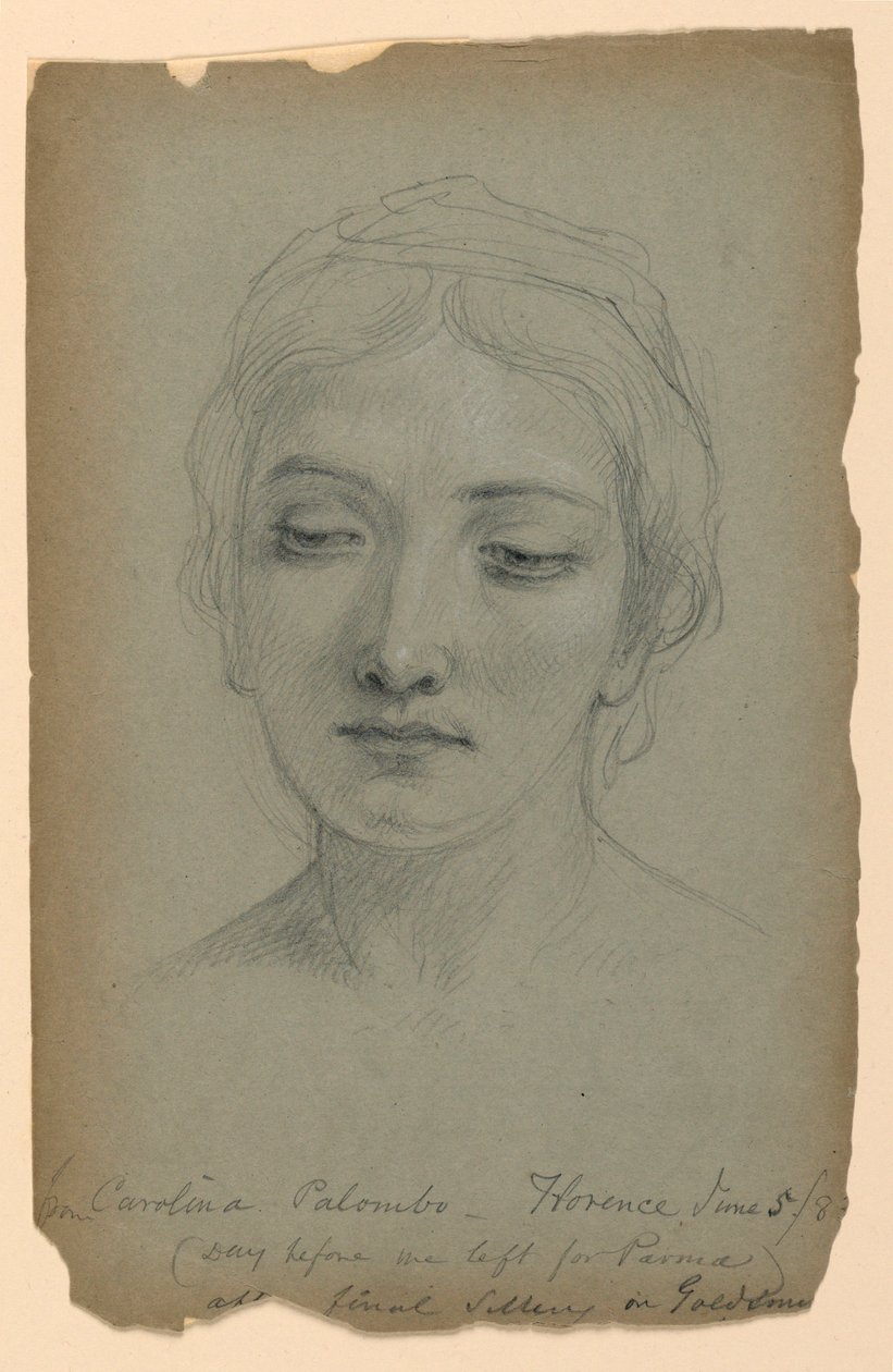 Dibujo, Estudio para "El orfebre", 5 de junio de 1883 de Daniel Huntington