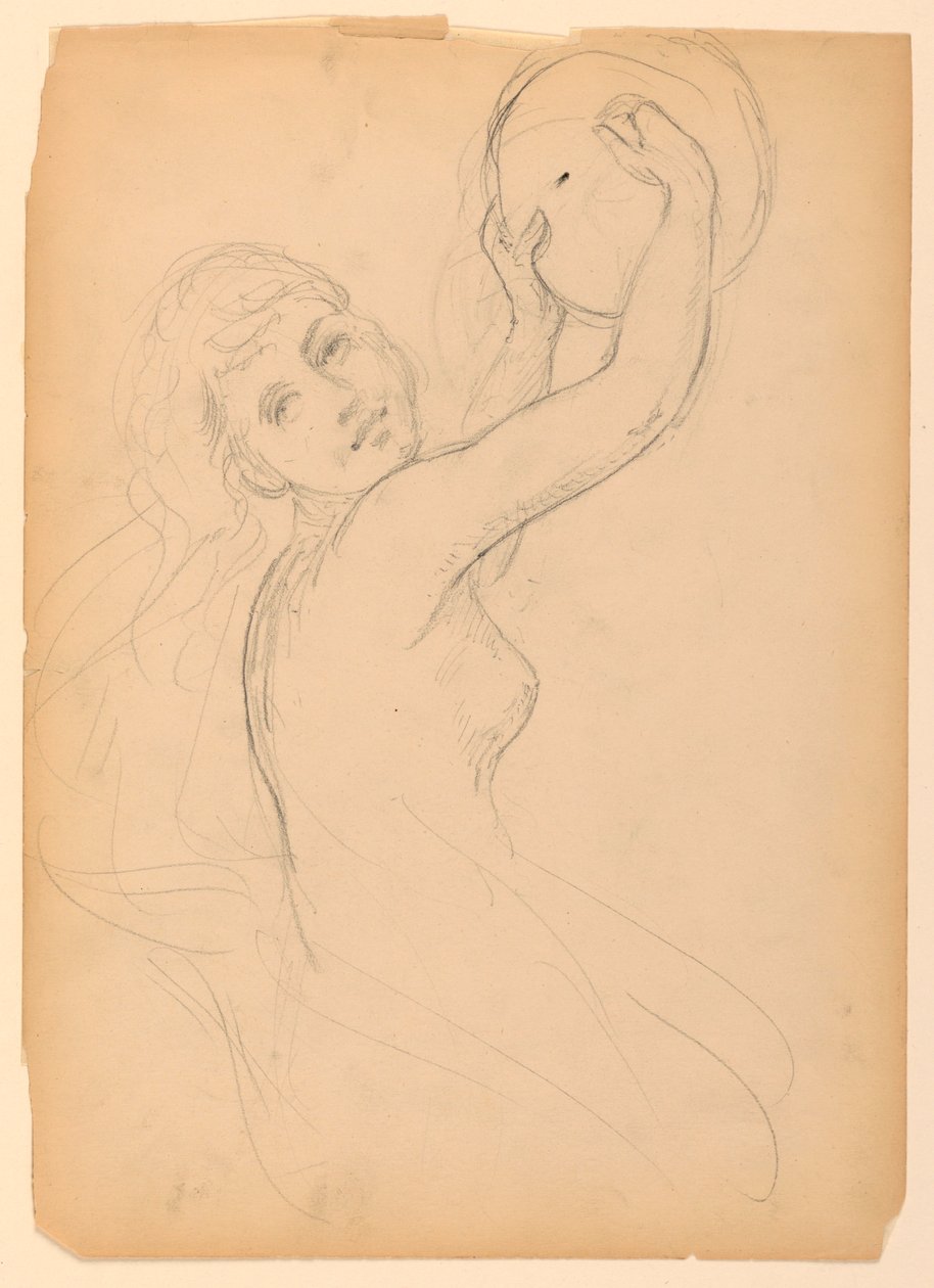 Dibujo, Estudio para The National Ac, 1887 de Daniel Huntington