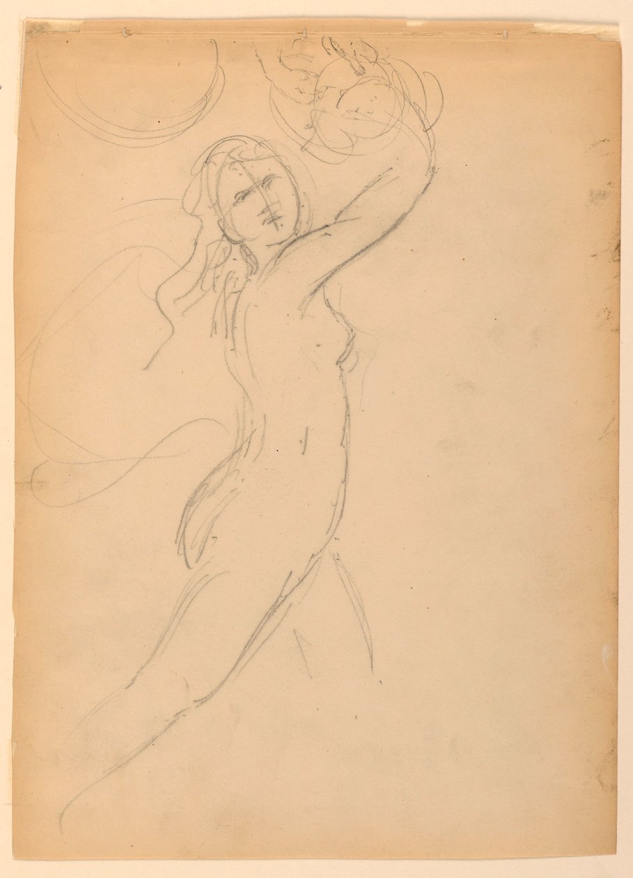 Dibujo, Estudio para The National Ac, 1887 de Daniel Huntington